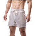 thumbnail image 2 of Styesk Mens Shorts Man Solid-Color Casual Sports Breathable Running Training Drawstring Pocket Shorts, 2 of 6