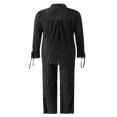thumbnail image 4 of Women Solid Color Long Sleeve Blouse and Straight Fit Trousers, 4 of 9