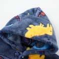 thumbnail image 4 of XDZJLR Enfants Tout-Petits Garçons Pyjamas Molleton Bébés Filles Peignoirs Dessin Animé à Capuche Chaud Flanelle Robe de Nuit Pyjama Pjs Tenue d'Intérieur Bleu 6-7 Ans, 4 of 8