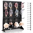 thumbnail image 1 of VEVOR Pegboard Display Stand with 15 Hooks Pegboard Panels Display Black (1 PCS), 1 of 9