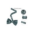 thumbnail image 3 of INSPIRE CHIC Accessoires de Nœud Papillon pour Homme Sangle Ajustable Formel Uni Smoking Pré-Noué Gris Foncé, 3 of 5