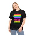 thumbnail image 1 of Pride Parade LGBTQ Pride Rainbow Flag Lesbian Gay Pride Ally Womens Plus Size Tops, 1 of 6