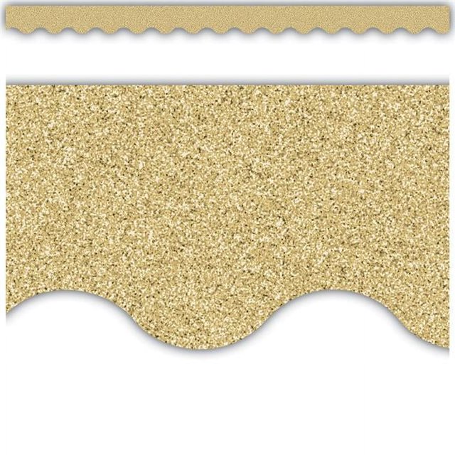 Teacher Created Resources TCR77016 Bordure Festonnée à Paillettes Dorées