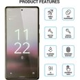 thumbnail image 2 of [Lot de 3] Protecteur d'Écran en Verre Trempé Transparent Compatible avec Étui pour Google Pixel 6a, 2 of 5