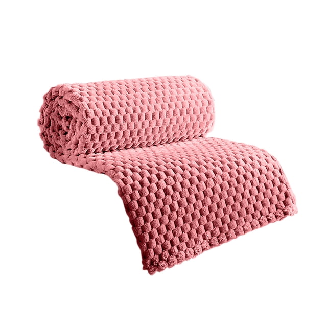 Birdeem Flannel Blanket Solid Color Multifunctional Cover Blanket