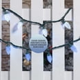 thumbnail image 2 of Holiday Time 70-Count LED Diamond-Cut C9 String Christmas Lights, Blue to Cool White, 2 of 4