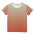 thumbnail image 1 of Plebaso T-Shirt à Manches Courtes pour Bébés Garçons Filles, Couleur Dégradée, Col Rond, Haut, Vêtements d'Été pour Bébé, 1 of 3