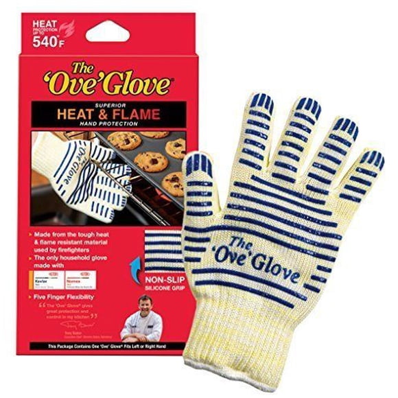 Ove' Glove Poignée de Surface Chaude Résistante à la Chaleur et au Feu pour Four de Cuisson, 1 Gant
