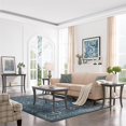 thumbnail image 2 of 596338 Laraline Vintage Medallion Collage Faded Turquoise Area Rug 6'7"x9'6", 2 of 3