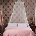 thumbnail image 4 of UsRHHA Dome Mosquito Net for Ceiling, Encrypted Mosquito Net for 1.5m-1.8m Beds, Breathable Polyester Canopy Net for Bedroom Floor Installation, 4 of 7
