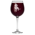 thumbnail image 1 of Wine Glass Cute Pitbull with Heart (Large Stemmed, 20oz), 1 of 3