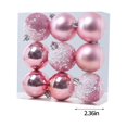 thumbnail image 3 of RKSTN Christmas Balls 9Pcs 6cm/2.36 In Shatterproof Plastic Christmas Tree Ornaments, Christmas Ball Baubles For Xmas Trees Wedding Party And Home Decor Christmas Decorations, 3 of 4