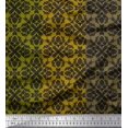 thumbnail image 1 of Soimoi Modal Satin Fabric Stripe & Moroccan Damask Print Fabric by the Yard 42 Inch Wide, 1 of 1