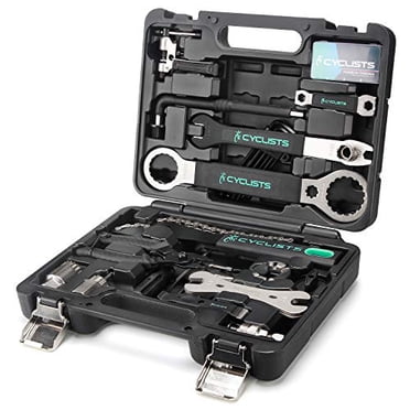 Trousse d'Outils de Vélo 23 Pcs - Compatible avec Boîte d'Outils de Réparation de Bicyclette - Ensemble d'Outils d'Entretien pour Vélo de Montagne/route avec Étui de Rangement (Noir)