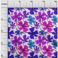 thumbnail image 2 of oneOone Viscose Chiffon Purple Fabric Floral Craft Projects Decor Fabric Printed By The Yard 42 Inch Wide, 2 of 4