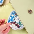 thumbnail image 4 of Travel Vitamin Organizer 5 Compartments Portable Vitamin Organizer Small And Unique Shape Easy To Carry Large Space Capacity Suitable For Outdoor Travel, 4 of 6