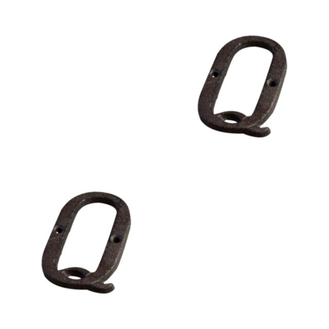 Transemion Durable And Rustproof Metal House Number Plaque For Stylish Door Decoration B17--Q 2Set