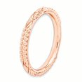 thumbnail image 3 of Bague en Argent Sterling Stackable Expressions Plaqué Or Rose Taille 6, 3 of 3