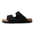thumbnail image 1 of Mens Cork Sandals Suede Leather Slip on Outdoor Slippers with Adjustable Buckle, 1 of 12