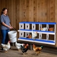 thumbnail image 2 of Chicken Nesting Box, 10 Compartment Metal Nesting Boxes for Chicken Coop, Roll Away Nest Box, Easy Egg Collection, Easy to Clean and Install, Chicken Laying Boxes, Blue, 2 of 7