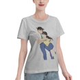 thumbnail image 2 of T-Shirt Basique à Manches Courtes pour Femmes Conan and Xiaolan, 2 of 6
