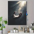 thumbnail image 4 of Spiritual Hand Reaching Light Canvas Wall Art 15.75x11.81 Inches, 4 of 8
