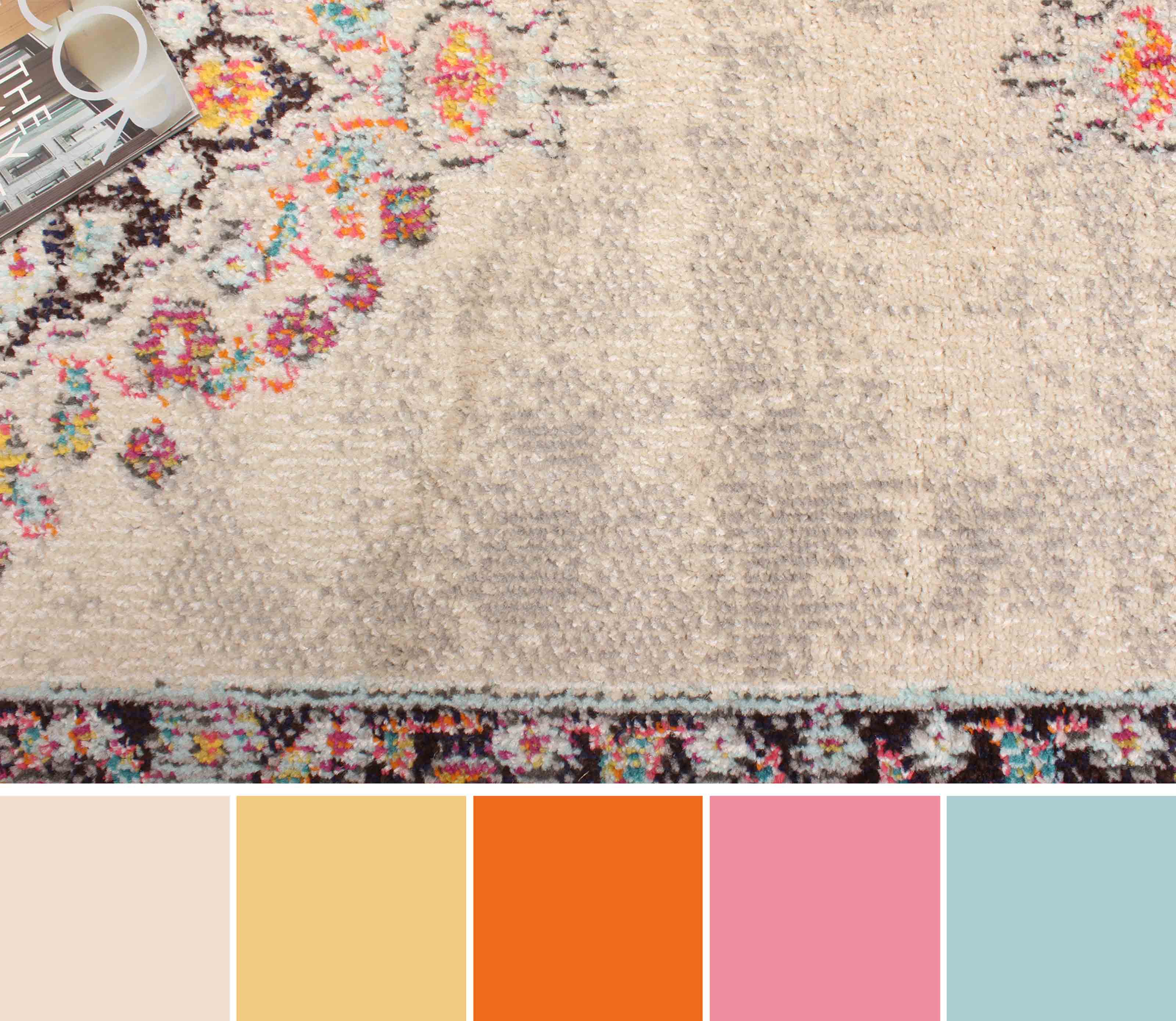 ECARPET Tapis Traditionnel Lea pour Salon, Chambre, Salle A Manger, Entrée, Couloir et Plus Encore.