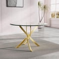 thumbnail image 3 of Heavenly Collection Star Dining Table with Tempered Glass 36", 3 of 6