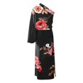 thumbnail image 4 of Women‘s Spring Fashion 2023 One Shoulder Ruched Bodycon Dresses Sexy Fitted Cocktail Party Dress, 4 of 5
