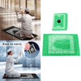 thumbnail image 2 of Xingzhi Muslim Prayer Rug Polyester Portable Braided Mats Simply Print Light Green, 2 of 4