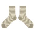 thumbnail image 2 of Womens To Keep Warm Sock Stripe Lightweight Cotton Athletic Socks, 2 of 4