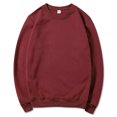 thumbnail image 2 of vdgthytj Men's Crewneck Sweatshirt Long Sleeve Basic Solid Color Shirts Fall Fleece Casual Loose Pullover Tops, 2 of 3