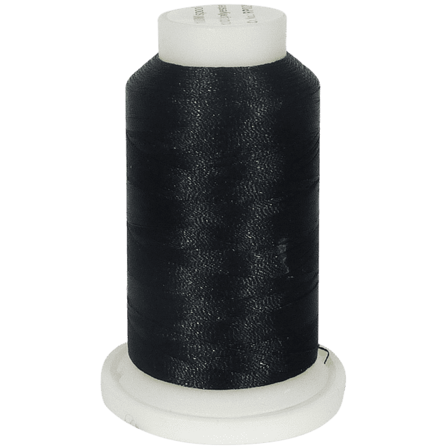 SuperB Fil à Broder en Polyester Noir, 40wt 1000m