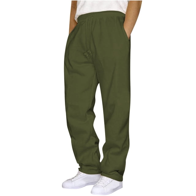 FAIWAD Mens Sweatpants Drawstring Elastic Waist Cargo Pants Athletic Running Pants Lightweight Workout Joggers