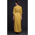 thumbnail image 2 of Bimba Robe Longue d'Été en Rayonne à Imprimé Floral Rose, Manches Kimono, Fente, X-Grand, 2 of 6