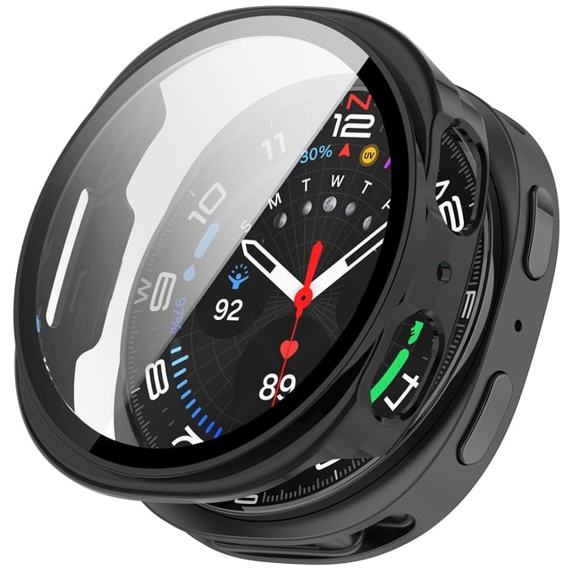 Galaxy Watch 8 44mm Screen Protector With PC Smart Watch Accessories Full Coverage Tempered Glass Protective Cover For