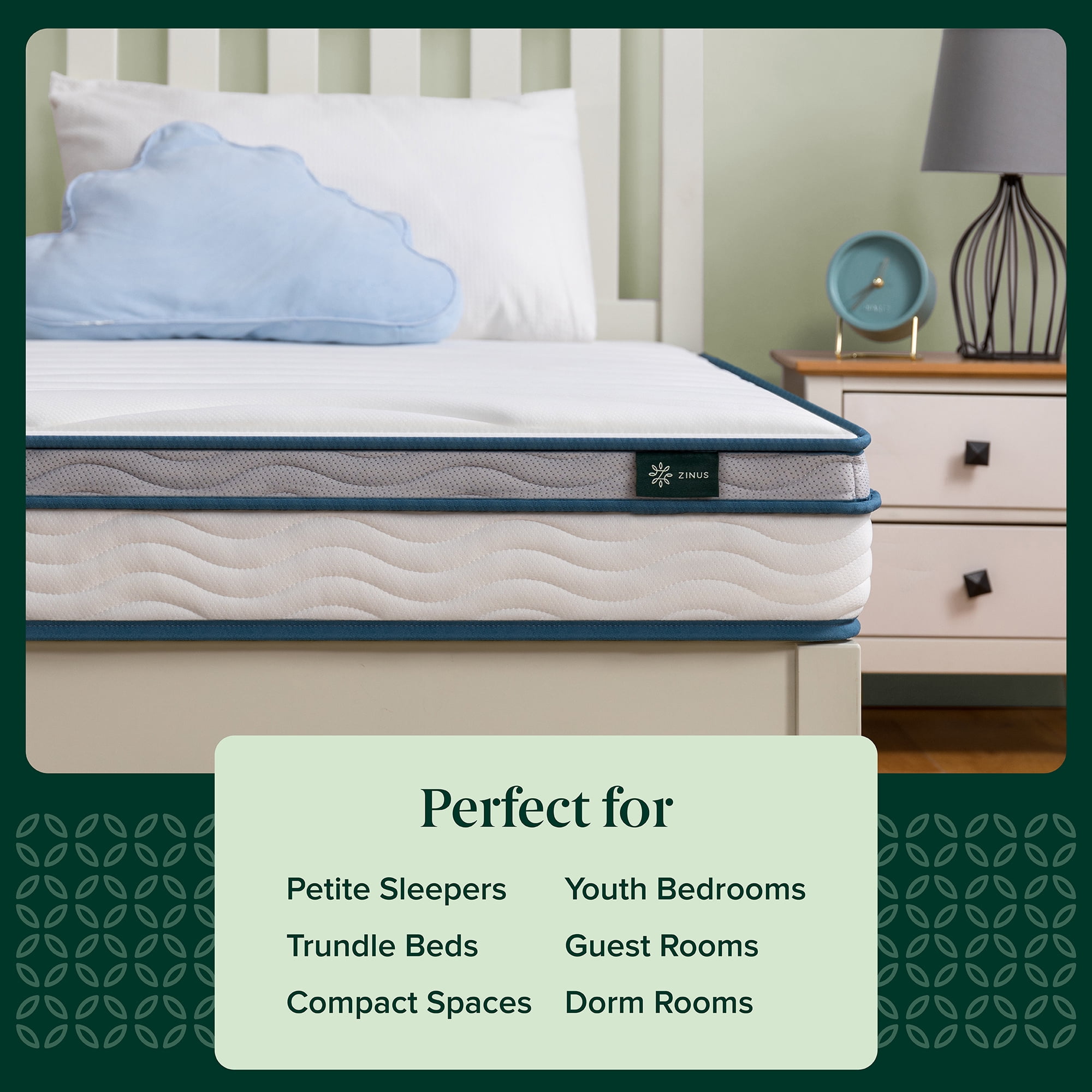 Zinus 6 inch Spring Sensation Hybrid Mattress