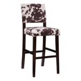 thumbnail image 1 of Bowery Hill 30" Microfiber & Wood Counter Stool in Brown/White, 1 of 16