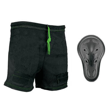 VIBE Hockey Youth Jock Mesh Shorts with Cup and Sock Tabs – Large/Extra-Large