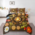 thumbnail image 2 of Erosebridal Nature Adventure Bedding Twin Comforter Set, Rustic Camper Down Comforter, Wood Floral Decor, Reversible 2pcs, 2 of 7