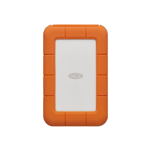 LaCie Rugged USB-C Disque Dur Externe 2 To Portable HDD - compatible USB 3.0, Résistant aux Chocs, à la Poussière et à la Pluie, pour Ordinateur Mac et PC Ordinateur de Bureau Poste de Travail Portable, 1 Mois Adobe CC (STFR2000800)