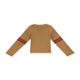 thumbnail image 4 of Chandail pour Femmes Manches Longues Col Tricoté Cœur Ample Fête de Rue Chemise Décontractée Rose TG, 4 of 5