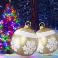 thumbnail image 3 of 60cm Inflatable Christmas Ball with Light Glow Giant Atmosphere Ball Home Garden, 3 of 8