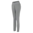 thumbnail image 3 of MIASHUI Women Solid Color Pocket Yoga Pants Workout Leggings For Comfy And Practical Use Grey,M, 3 of 7