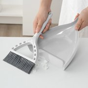 Tyidzon Small Broom with Dustpan Combo Set, Hand Broom and Dustpan, for Household Clean, Car Interior, Kitchen, Desktop