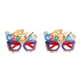 thumbnail image 3 of VONKY DIY Plume Eyeglasses Frame Carnival Theme Parties Decorative Eyewear Letter 2Set, 3 of 6