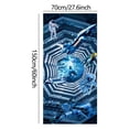 thumbnail image 3 of Astronaut Theme Beach Towel - Fun Printed Microfiber, Sandproof & Lightweight for Kids & Adults - 28x60 Inch, 3 of 3