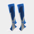 thumbnail image 2 of Chaussettes de Soccer Confortables Respirantes à Hydratation Bas de Soccer Chauffe-Maillot Mi-Mollet Extensibles Sport Plein Air Escalade Randonnée Bule Bule>P/M, 2 of 8