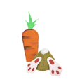 thumbnail image 3 of Easter Carrot Bunny Ornament Happy Easter Easter Decoration Arrange Props in The, 3 of 8