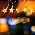 thumbnail image 3 of Mistaha 5ft 10LED Eid Ramadan String Lights Star Shaped Crescent Party LED Fairy Hanging Lights, 3 of 8
